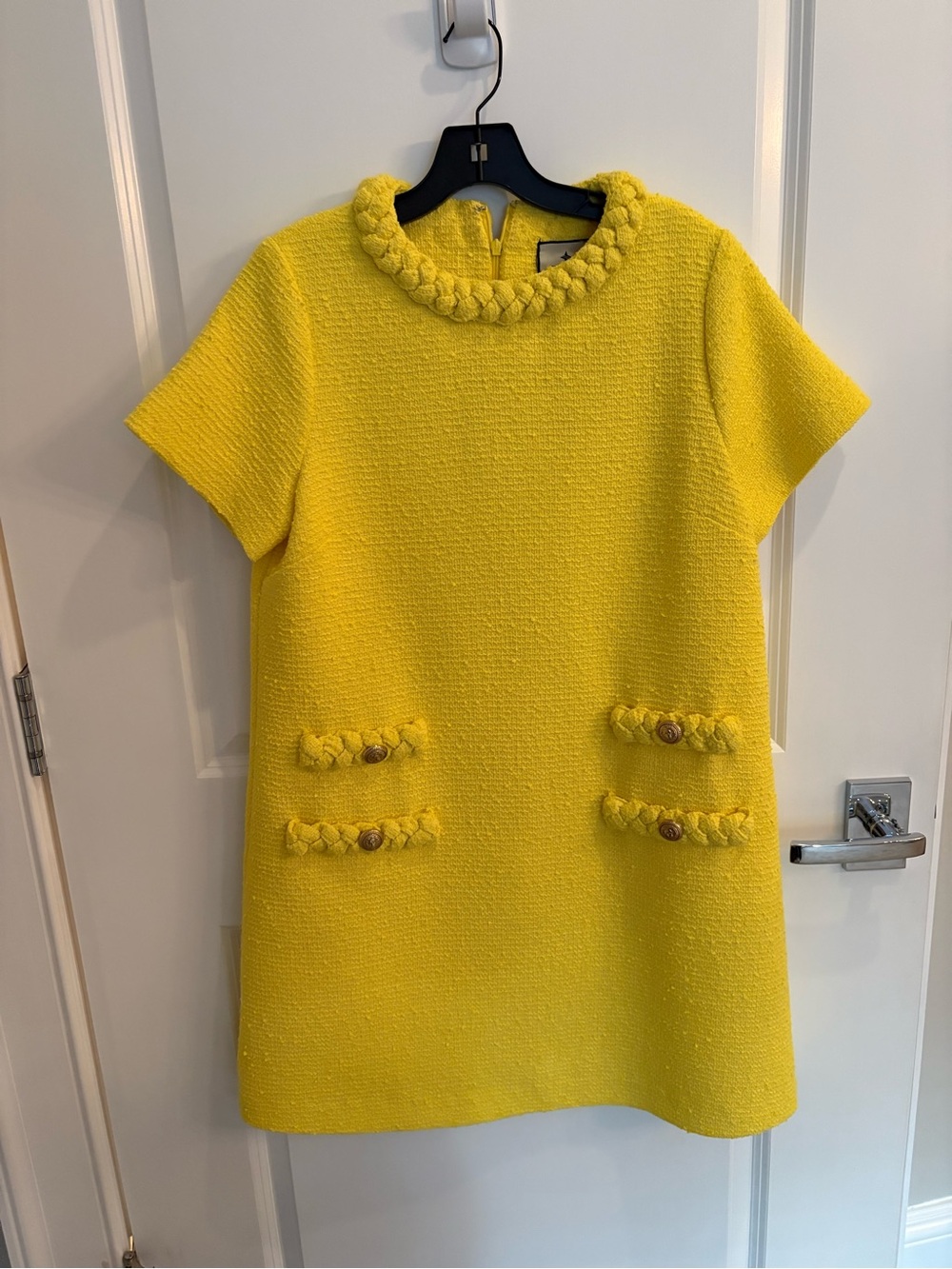 Tuckernuck Yellow Braided Trim Dress